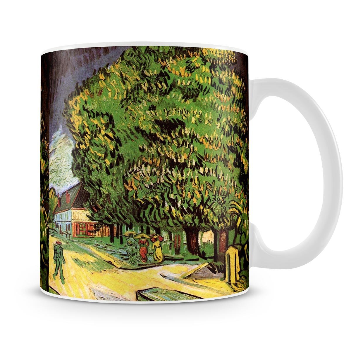 Chestnut Trees in Blossom by Van Gogh Mug - Canvas Art Rocks - 4