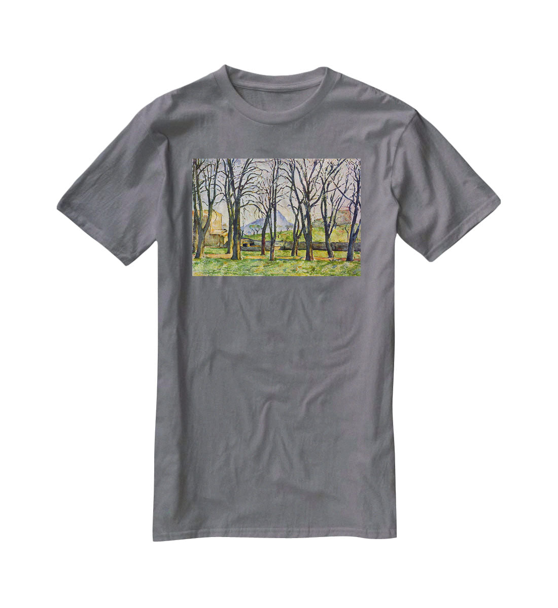 Chestnut Trees in Jas de Bouffan by Cezanne T-Shirt - Canvas Art Rocks - 3