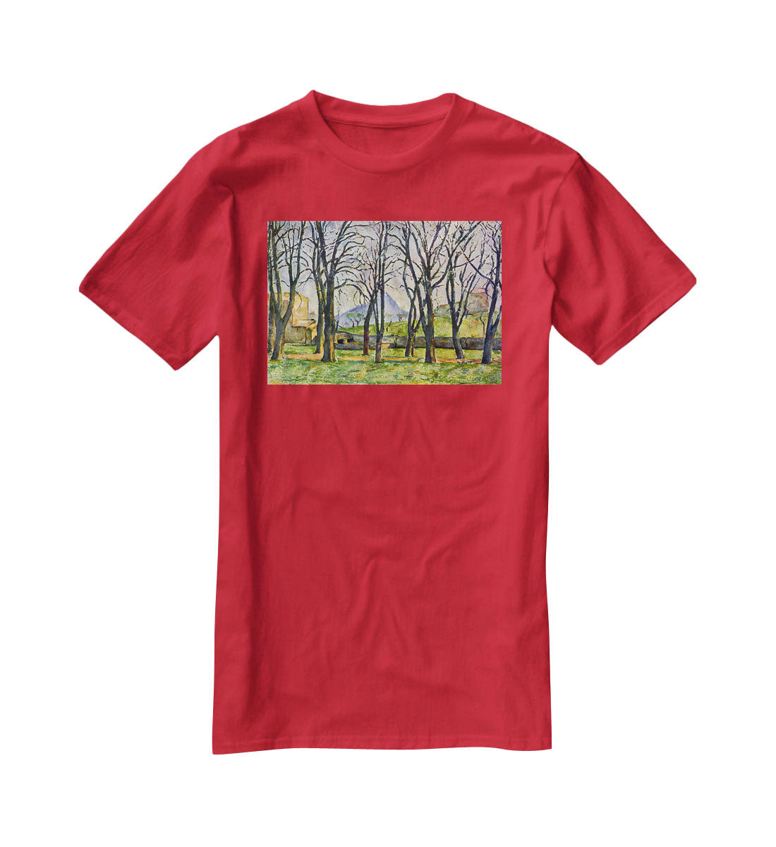 Chestnut Trees in Jas de Bouffan by Cezanne T-Shirt - Canvas Art Rocks - 4