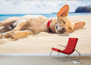 Chihuahua dog relaxing and resting Wall Mural Wallpaper - Canvas Art Rocks - 2