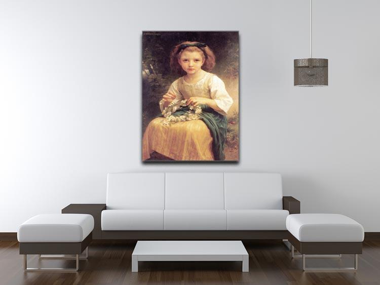 Child Braiding A Crown By Bouguereau Canvas Print or Poster - Canvas Art Rocks - 4