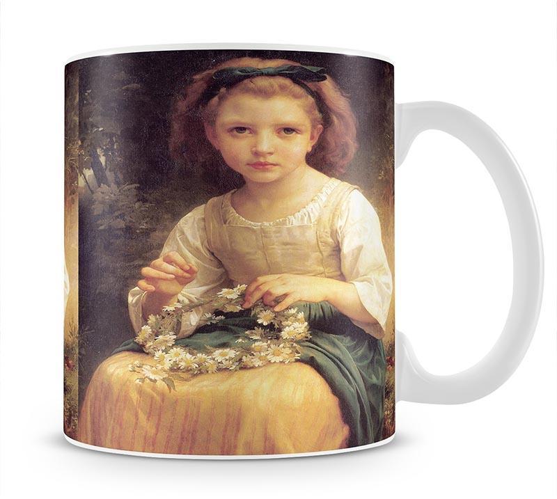 Child Braiding A Crown By Bouguereau Mug - Canvas Art Rocks - 1