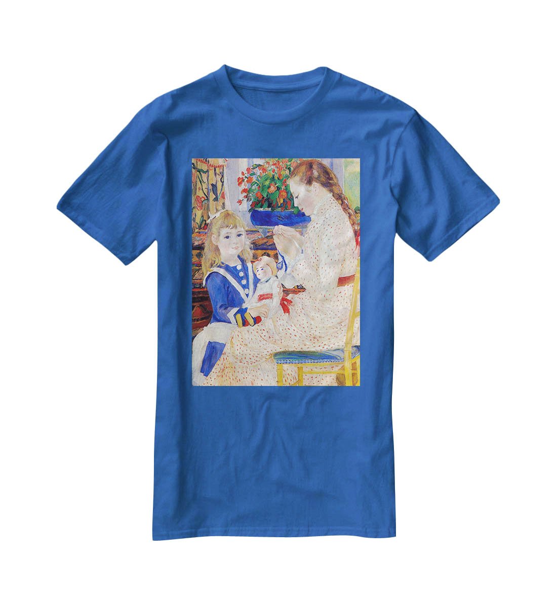 Children in the afternoon in Wargemont Detail by Renoir T-Shirt - Canvas Art Rocks - 2