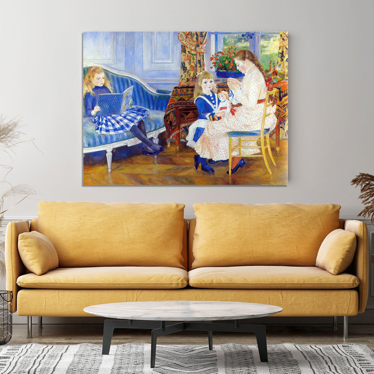 Children in the afternoon in Wargemont by Renoir Canvas Print or Poster