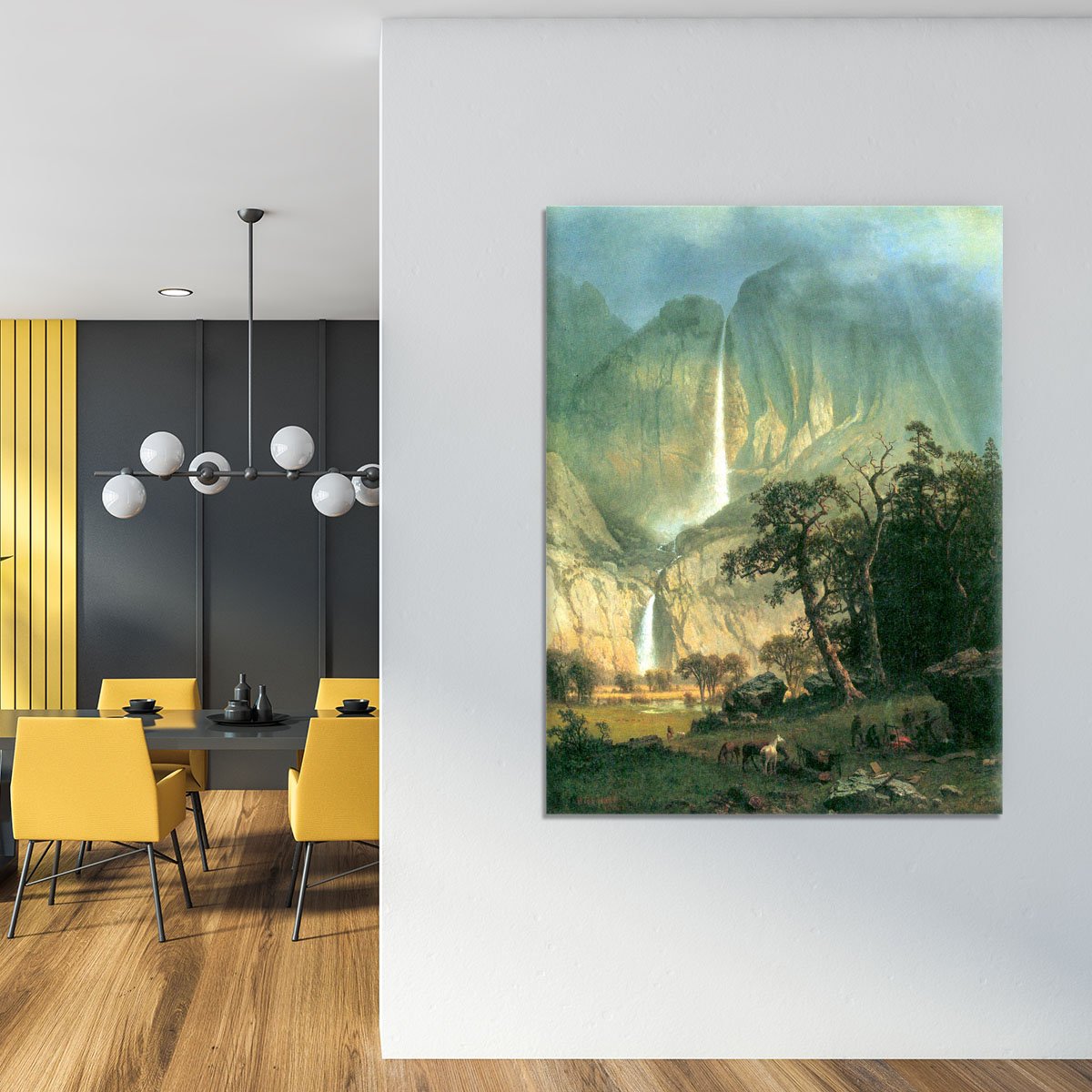 Cho-Looke Yosemite Watterfall by Bierstadt Canvas Print or Poster
