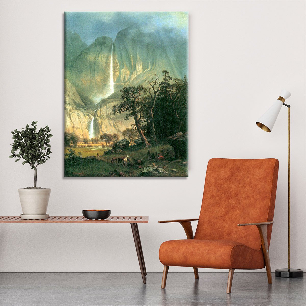 Cho-Looke Yosemite Watterfall by Bierstadt Canvas Print or Poster