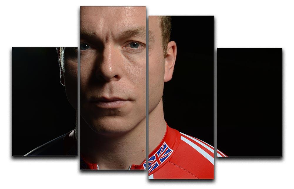 Chris Hoy 2012 4 Split Panel Canvas - Canvas Art Rocks - 1