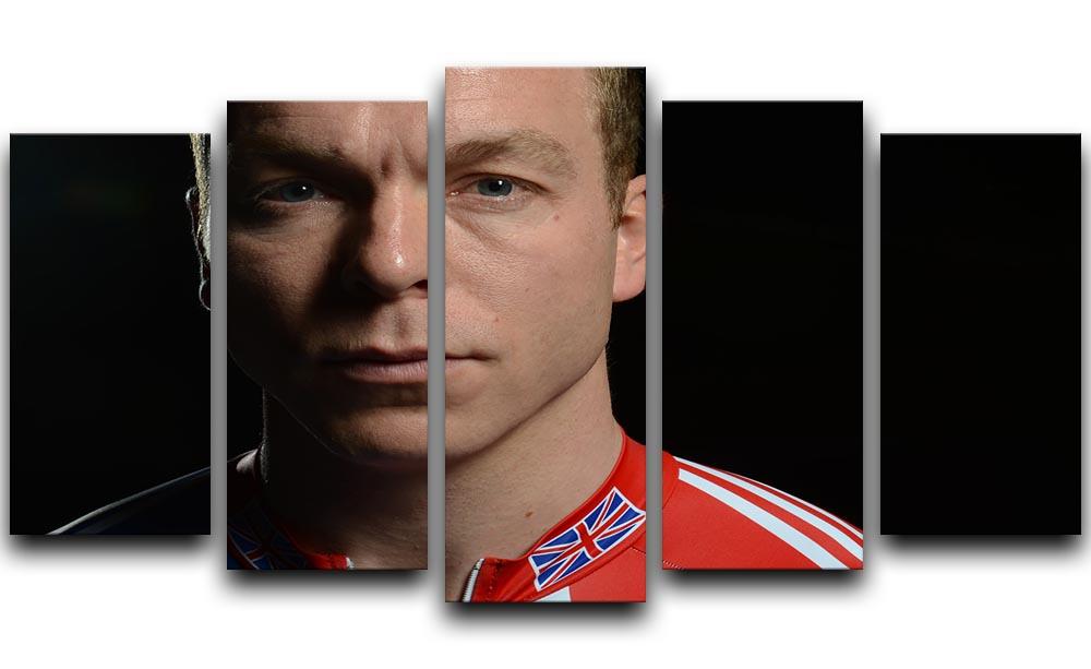 Chris Hoy 2012 5 Split Panel Canvas - Canvas Art Rocks - 1