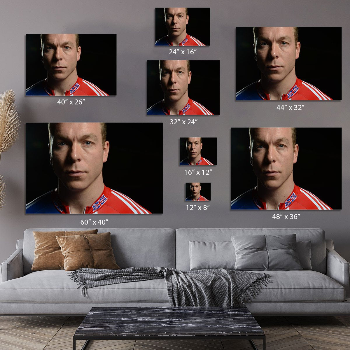 Chris Hoy 2012 Canvas Print or Poster