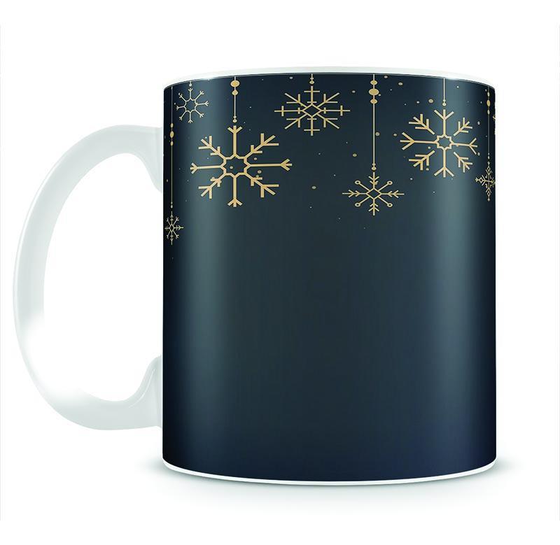 Christmas Gold Snowflake Mug - Canvas Art Rocks - 2