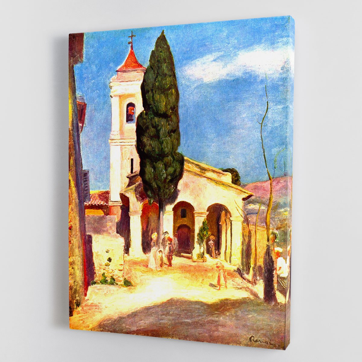 Church in Cagnes by Renoir Canvas Print or Poster
