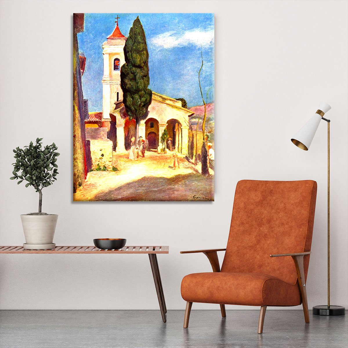 Church in Cagnes by Renoir Canvas Print or Poster