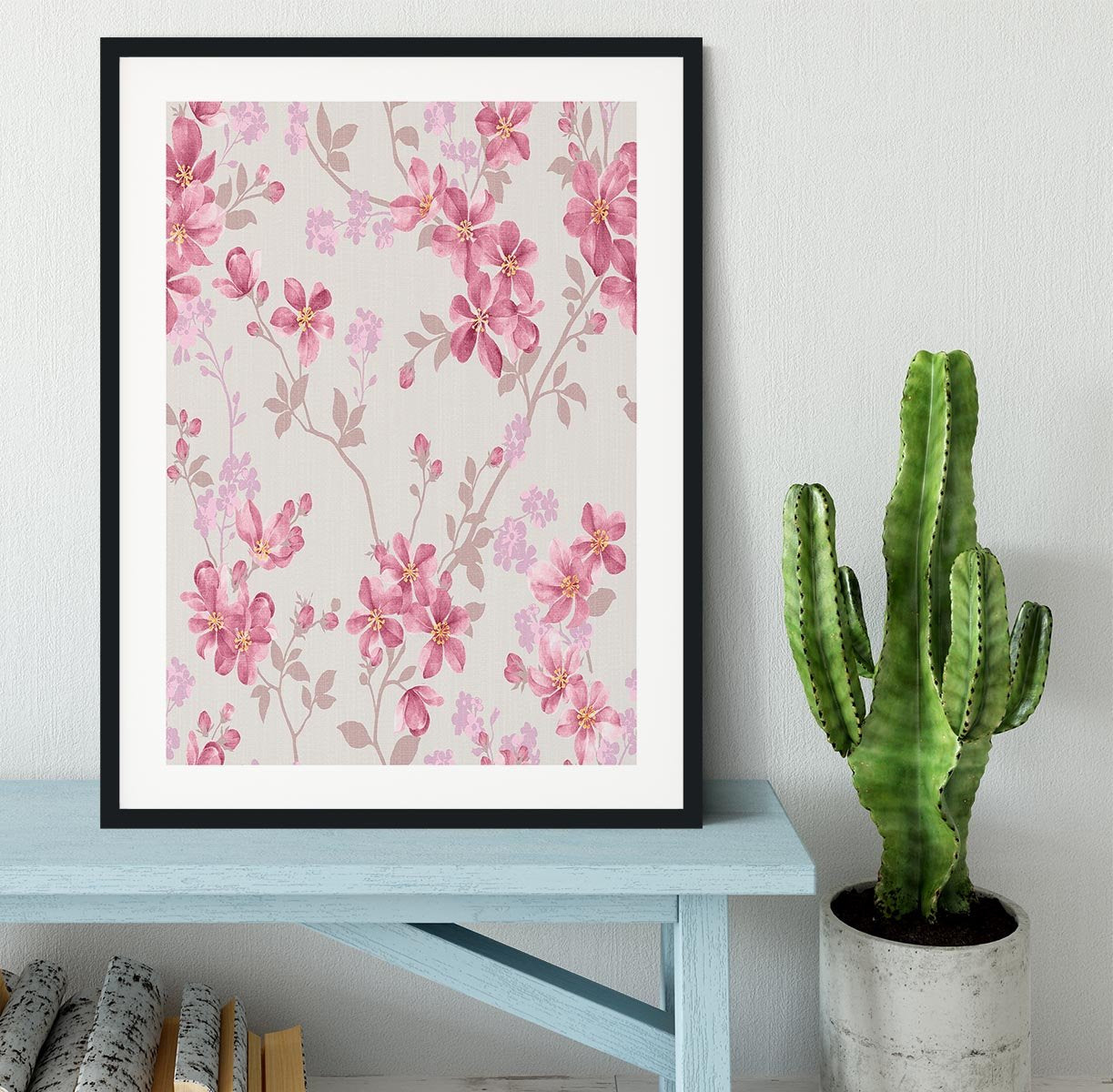 Classical style pattern seamless Framed Print - Canvas Art Rocks - 1