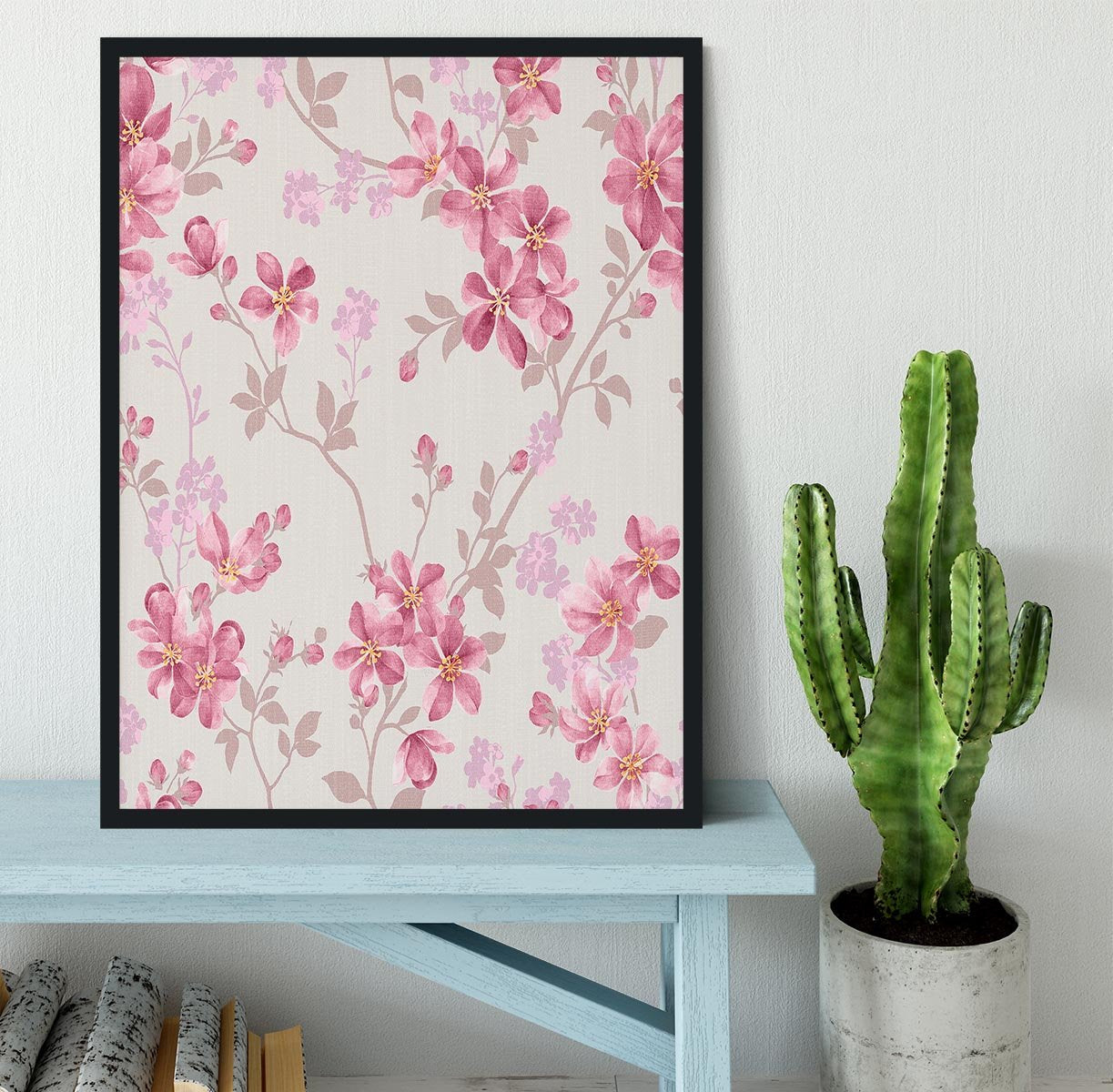 Classical style pattern seamless Framed Print - Canvas Art Rocks - 2