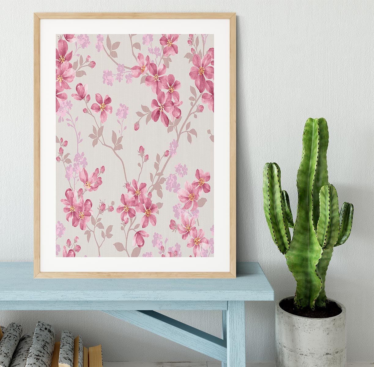 Classical style pattern seamless Framed Print - Canvas Art Rocks - 3