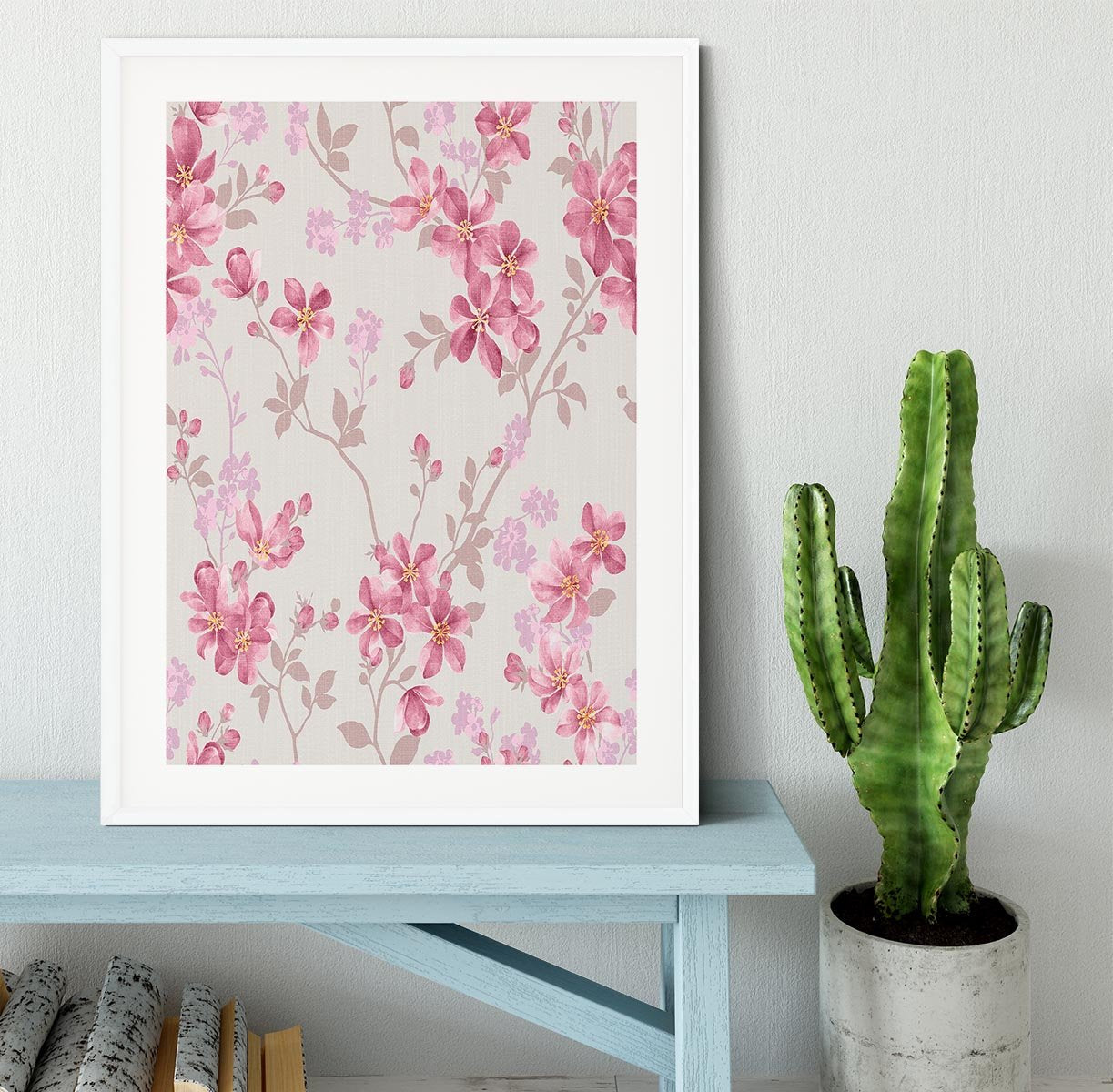 Classical style pattern seamless Framed Print - Canvas Art Rocks - 5