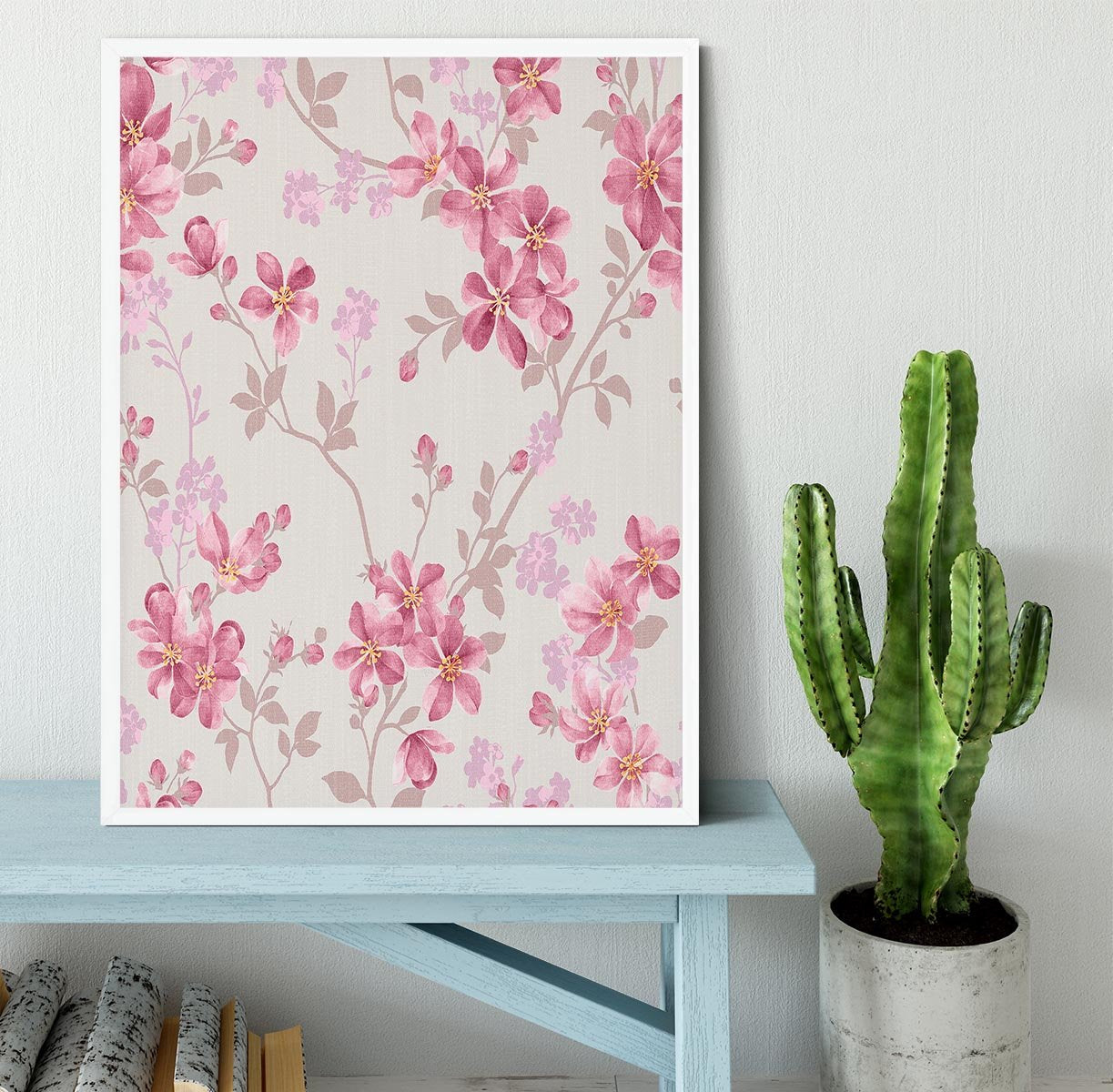 Classical style pattern seamless Framed Print - Canvas Art Rocks -6