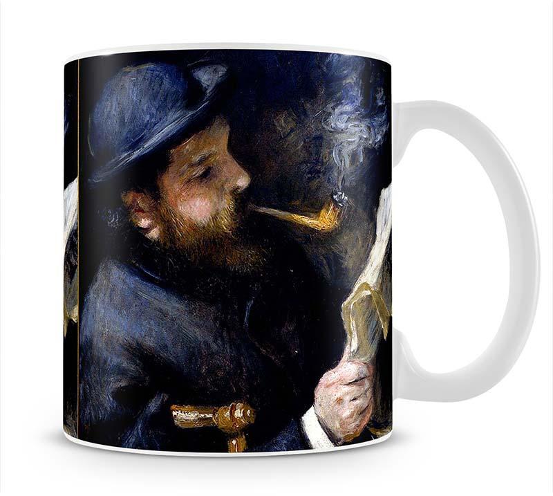 Claude Monet Reading A Newspaper by Renoir Mug - Canvas Art Rocks - 1