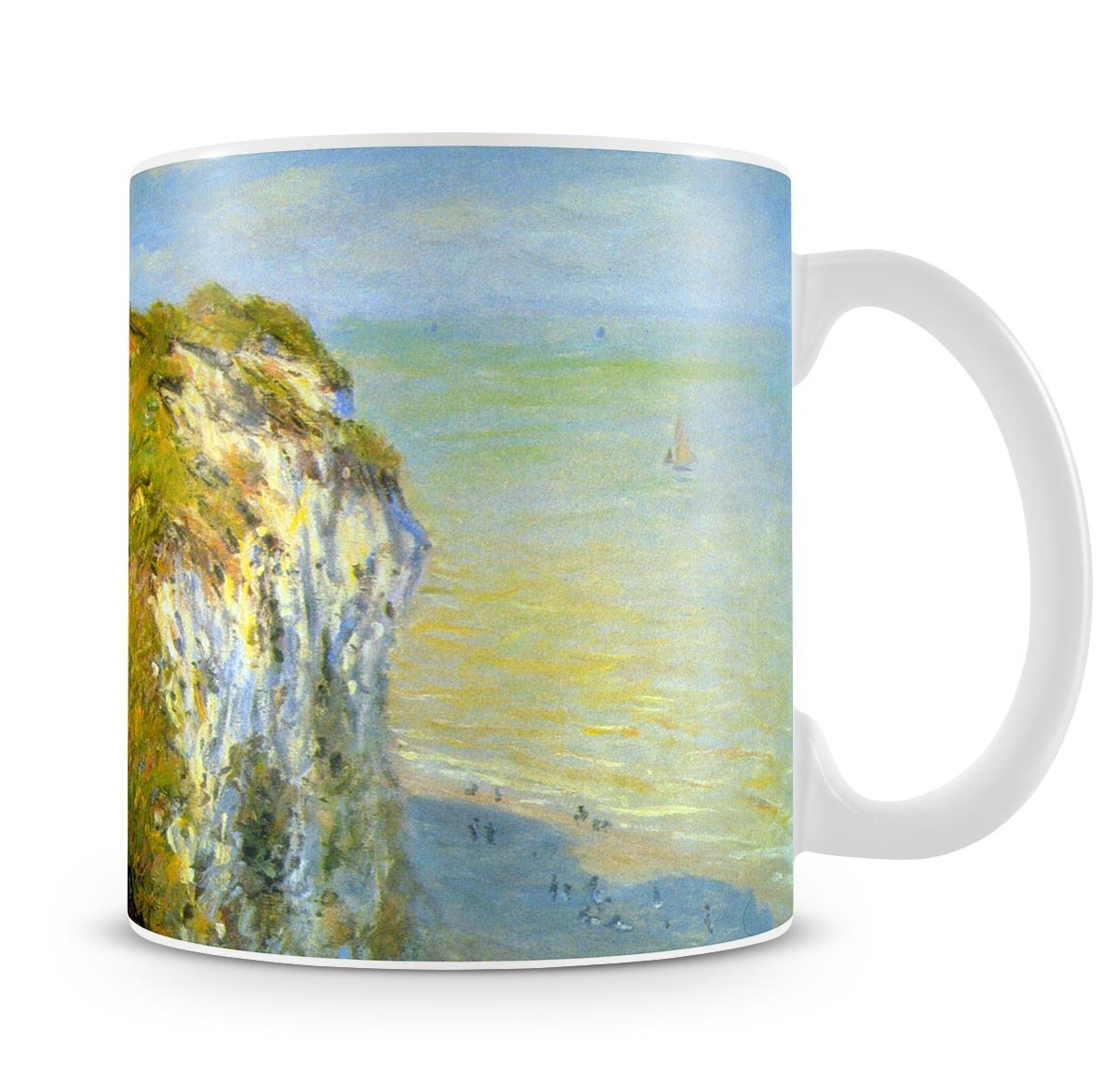 Cliffs by Monet Mug - Canvas Art Rocks - 4