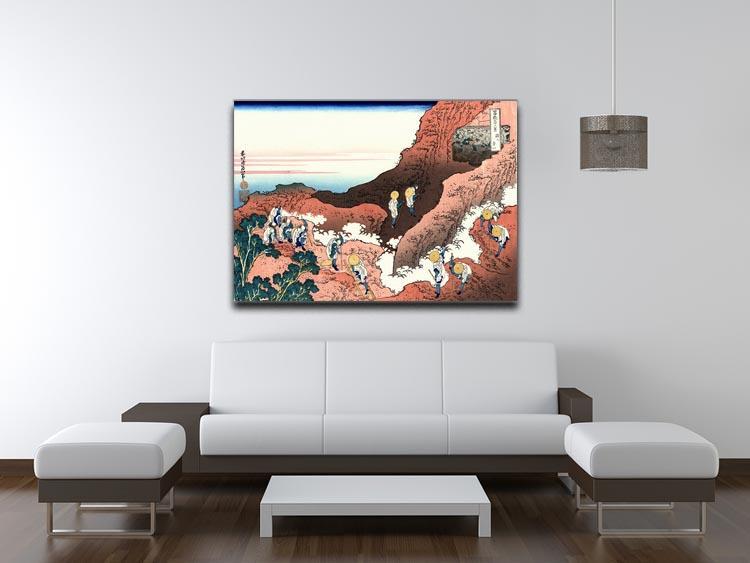 Climbing on Mt. Fuji by Hokusai Canvas Print or Poster - Canvas Art Rocks - 4