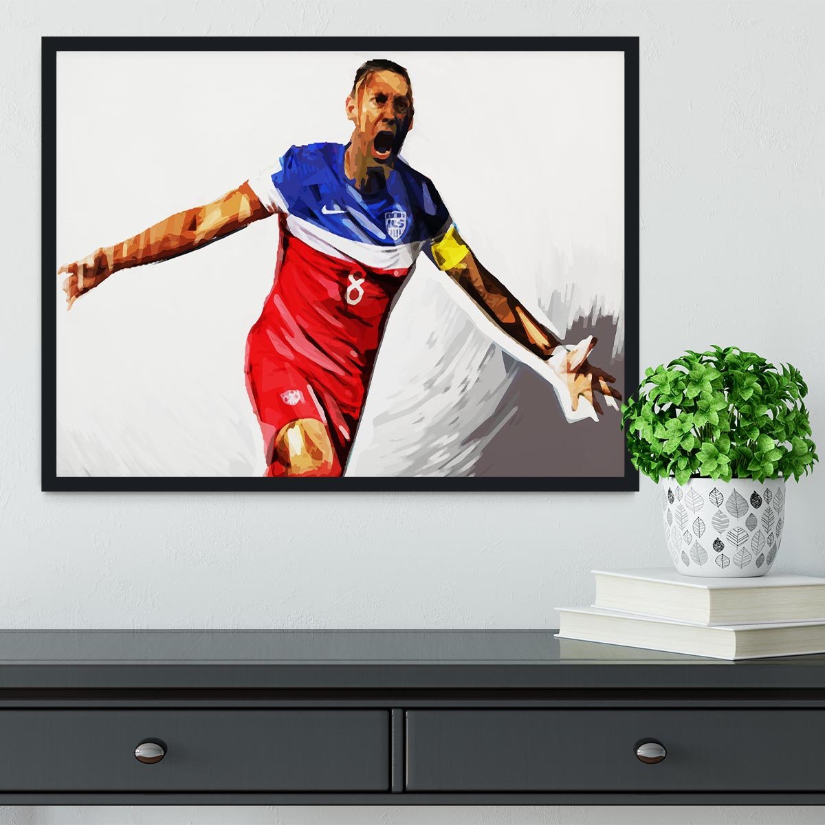 Clint Dempsey Framed Print - Canvas Art Rocks - 2