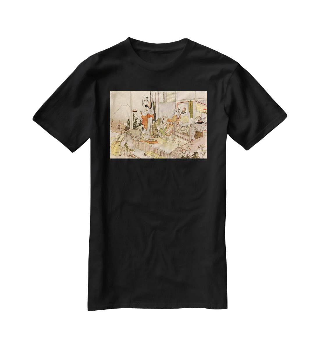 Close to mount Fuji by Hokusai T-Shirt - Canvas Art Rocks - 1