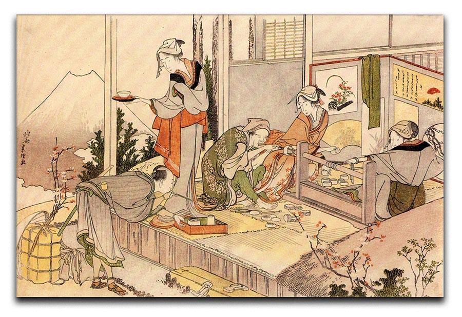 Close to mount Fuji by Hokusai Canvas Print or Poster  - Canvas Art Rocks - 1