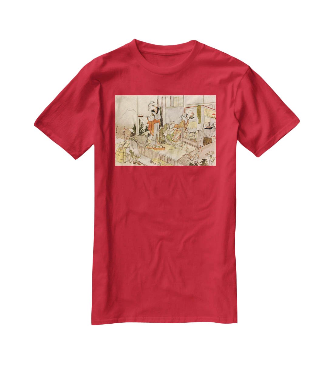 Close to mount Fuji by Hokusai T-Shirt - Canvas Art Rocks - 4