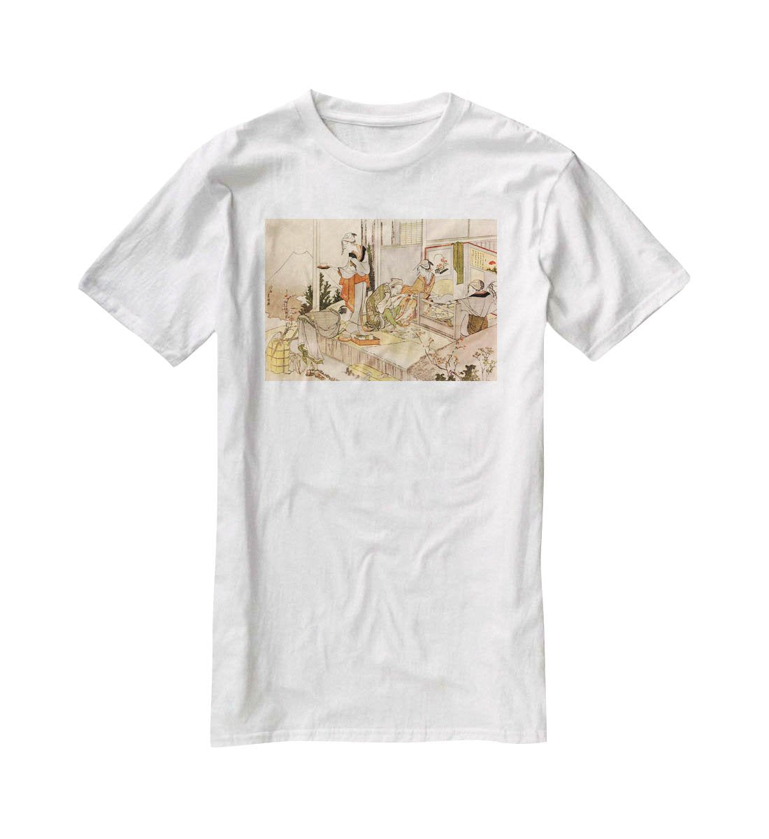 Close to mount Fuji by Hokusai T-Shirt - Canvas Art Rocks - 5