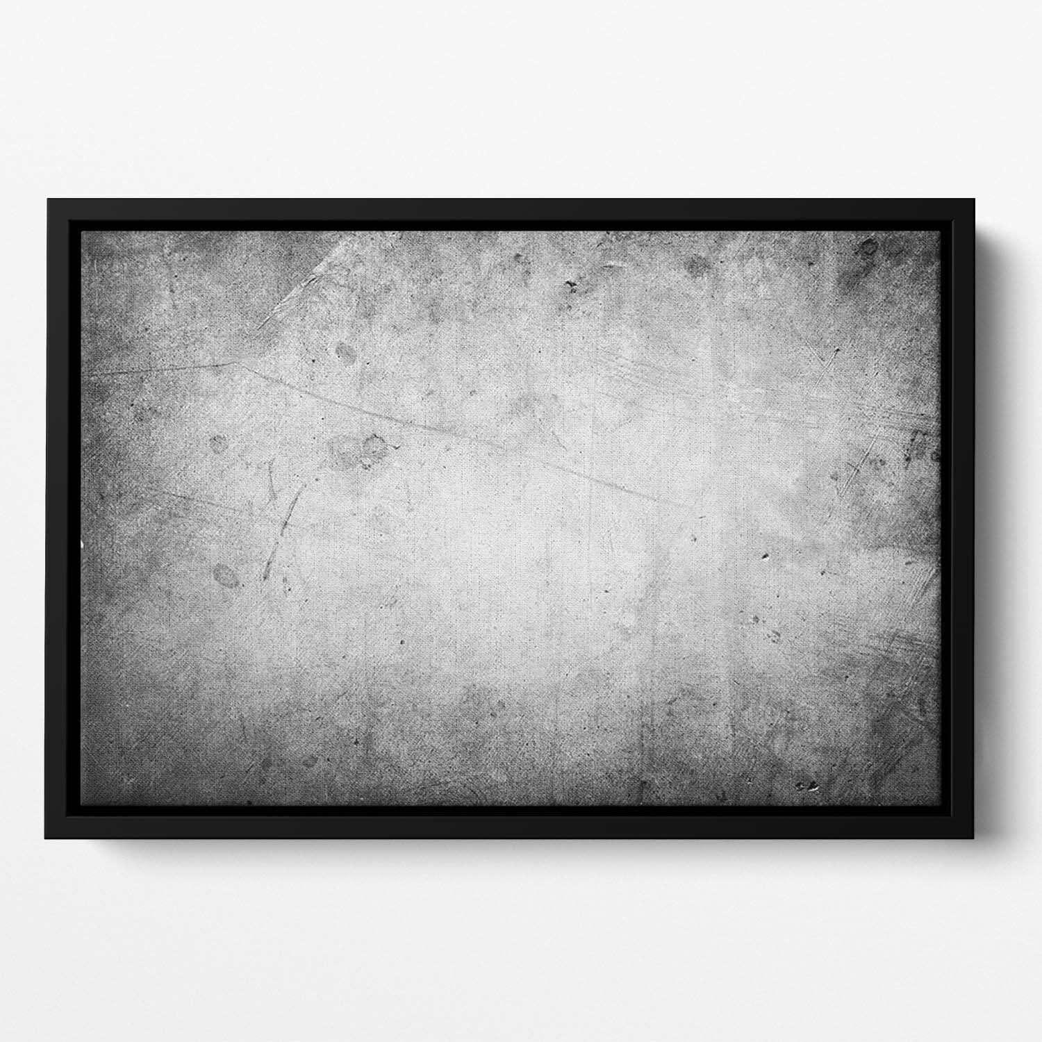 Closeup of textured grey wall Floating Framed Canvas