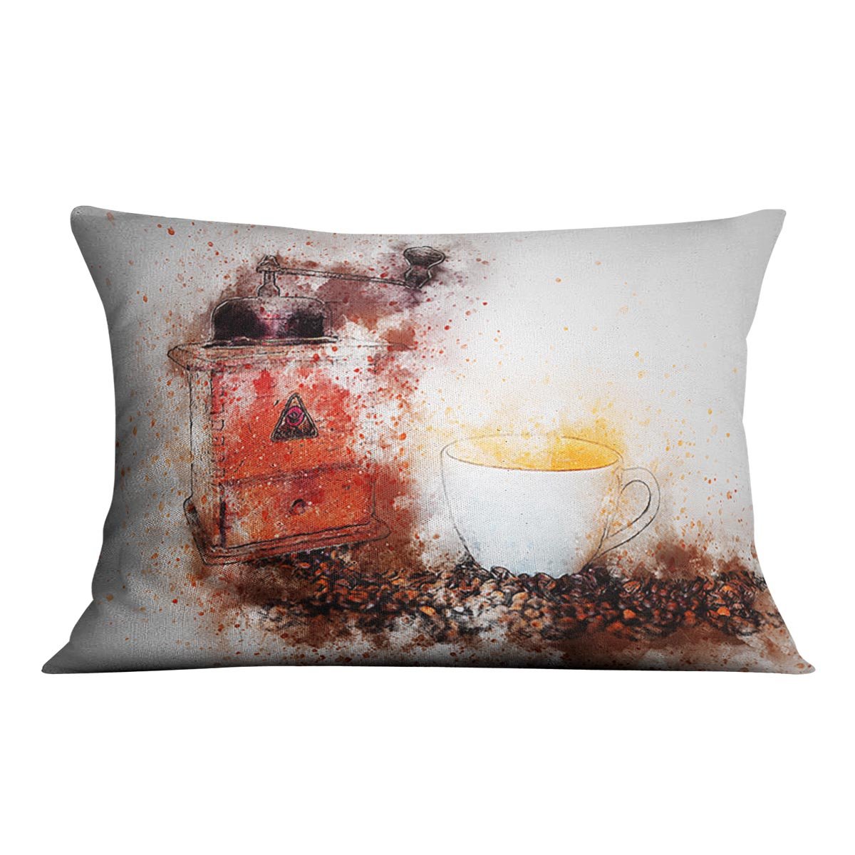 Coffee Painting Cushion