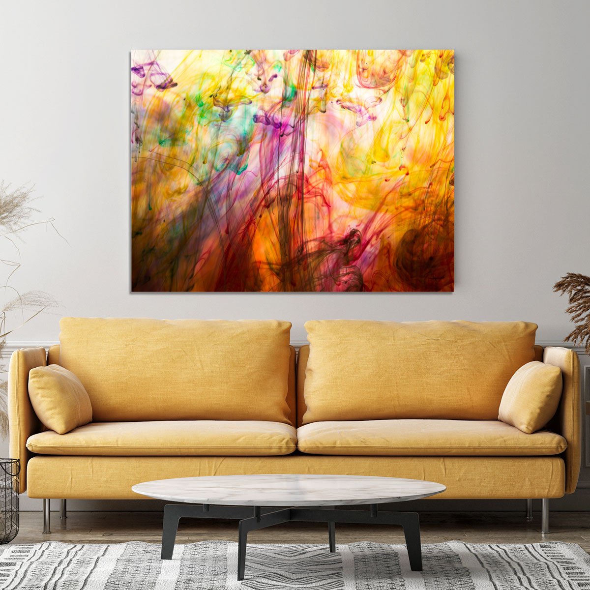 Colorful motion blur background Canvas Print or Poster