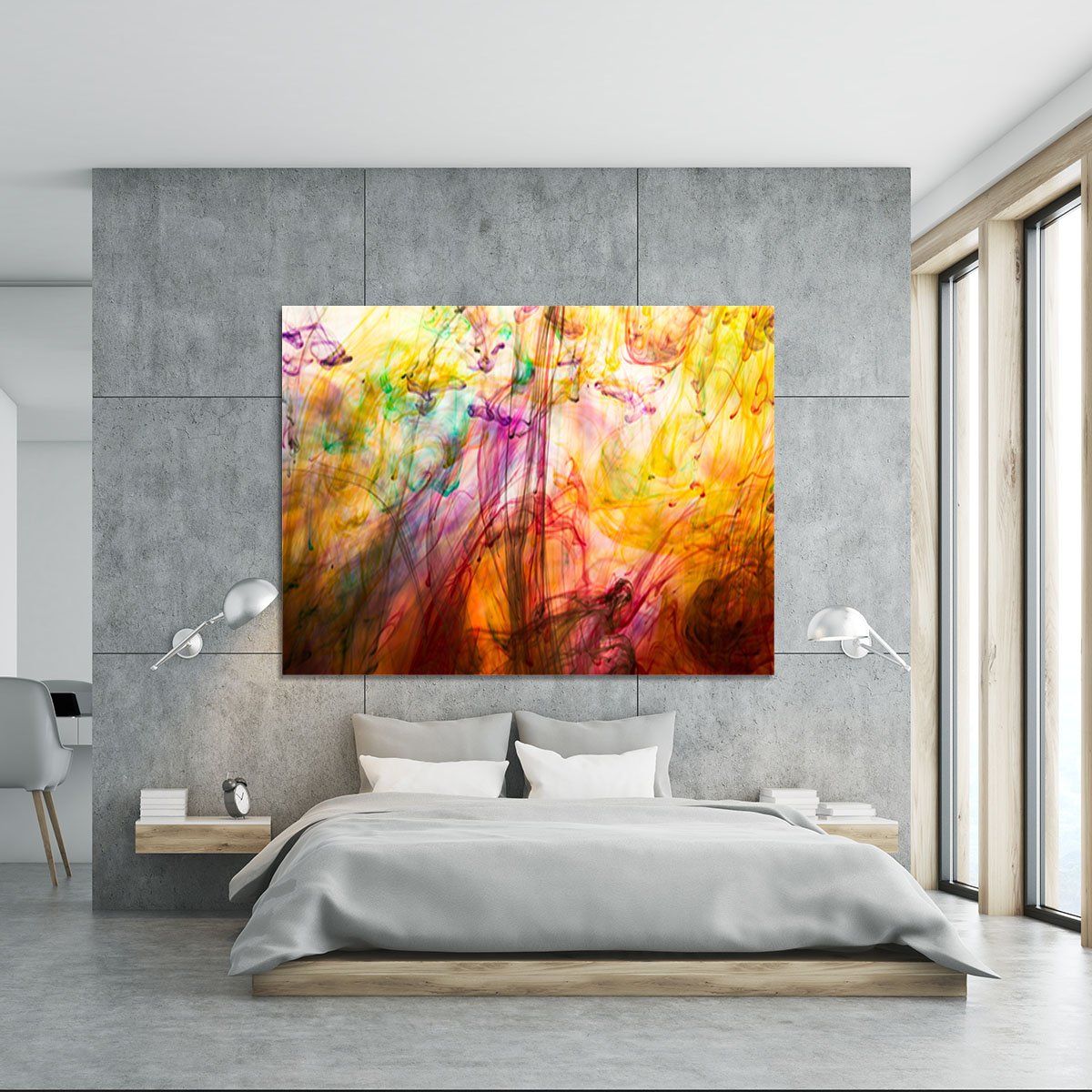 Colorful motion blur background Canvas Print or Poster