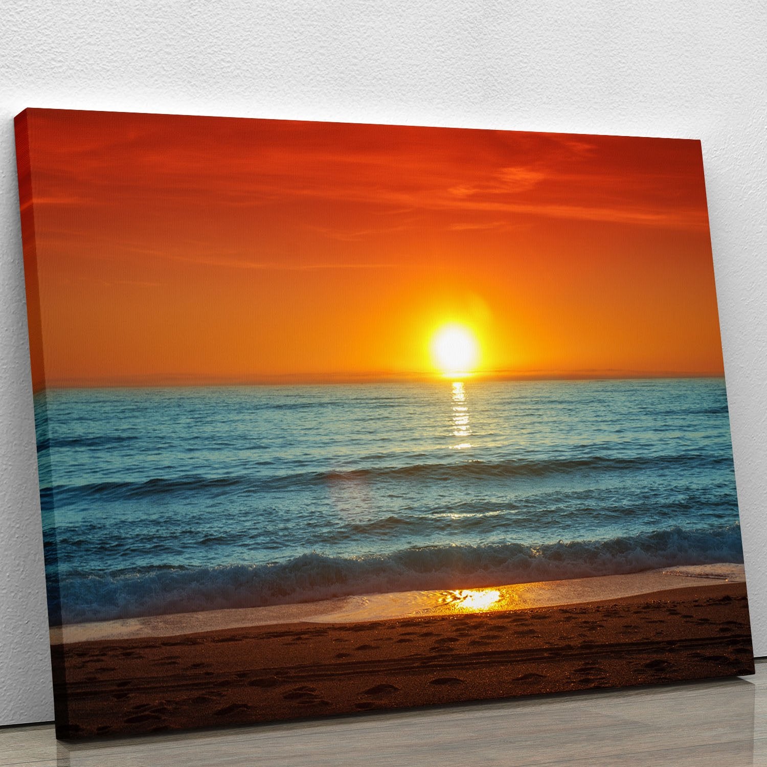 Colorful sunset over the sea Canvas Print or Poster