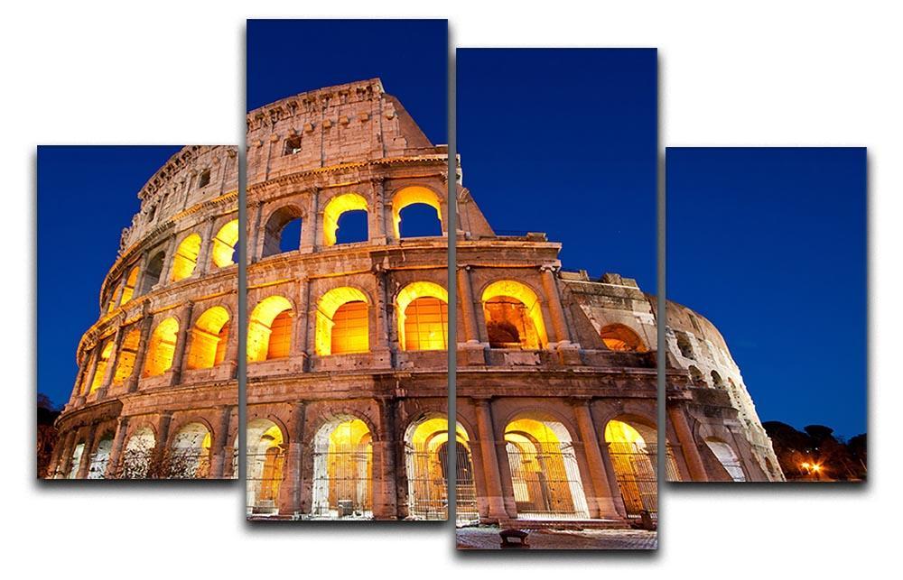 Colosseum Dome at dusk 4 Split Panel Canvas  - Canvas Art Rocks - 1