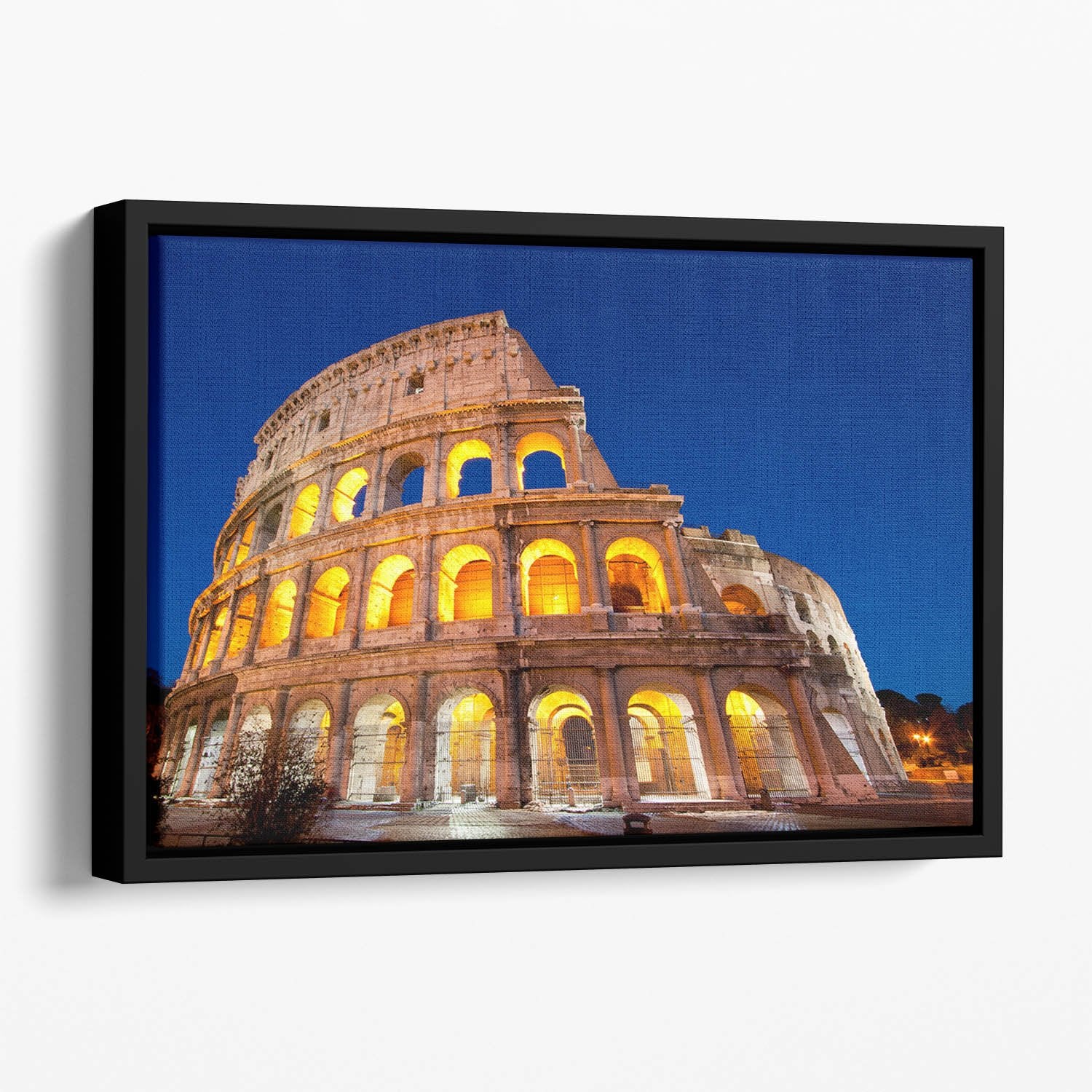 Colosseum Dome at dusk Floating Framed Canvas