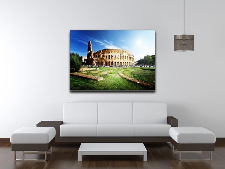 Colosseum Sunny Day in Rome Canvas Print or Poster - Canvas Art Rocks - 4