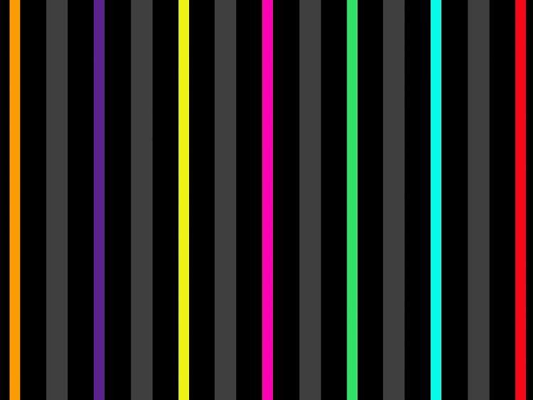 Colour Bar Stripes 4 Split Panel Canvas - Canvas Art Rocks - 3