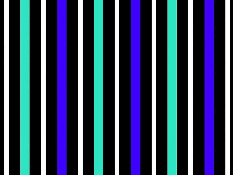 Colour Stripes FS1 4 Split Panel Canvas - Canvas Art Rocks - 3