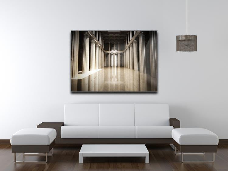 Column interior empty room Canvas Print or Poster - Canvas Art Rocks - 4