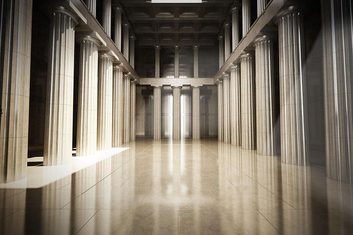 Column interior empty room Wall Mural Wallpaper