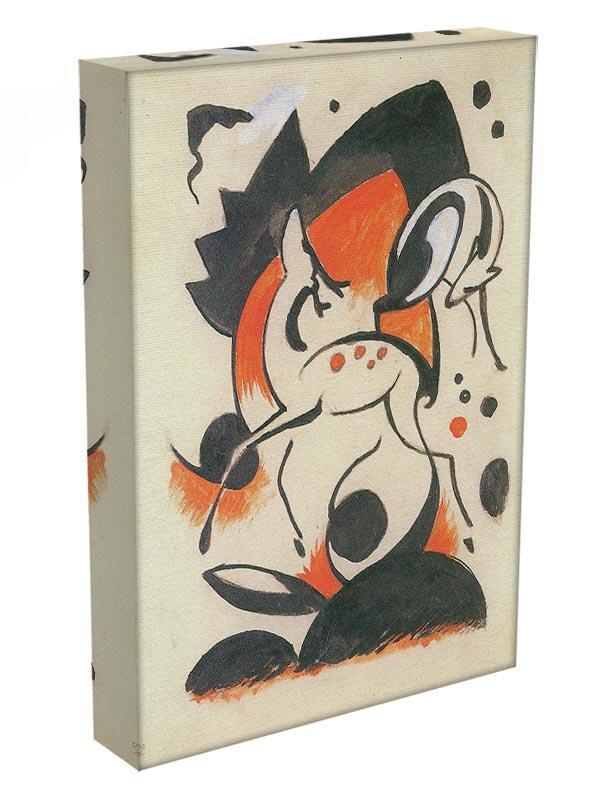Composition with two deer by Franz Marc Canvas Print or Poster - Canvas Art Rocks - 3