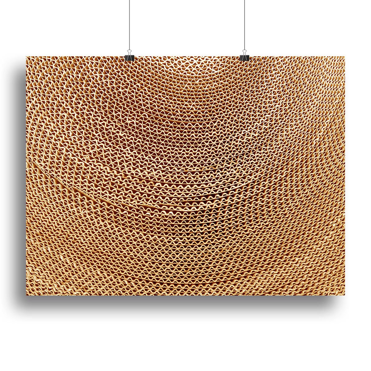 Corrugated cardboard abstract Canvas Print or Poster