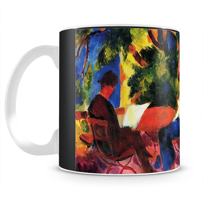 Couple at the garden table by Macke Mug - Canvas Art Rocks - 1