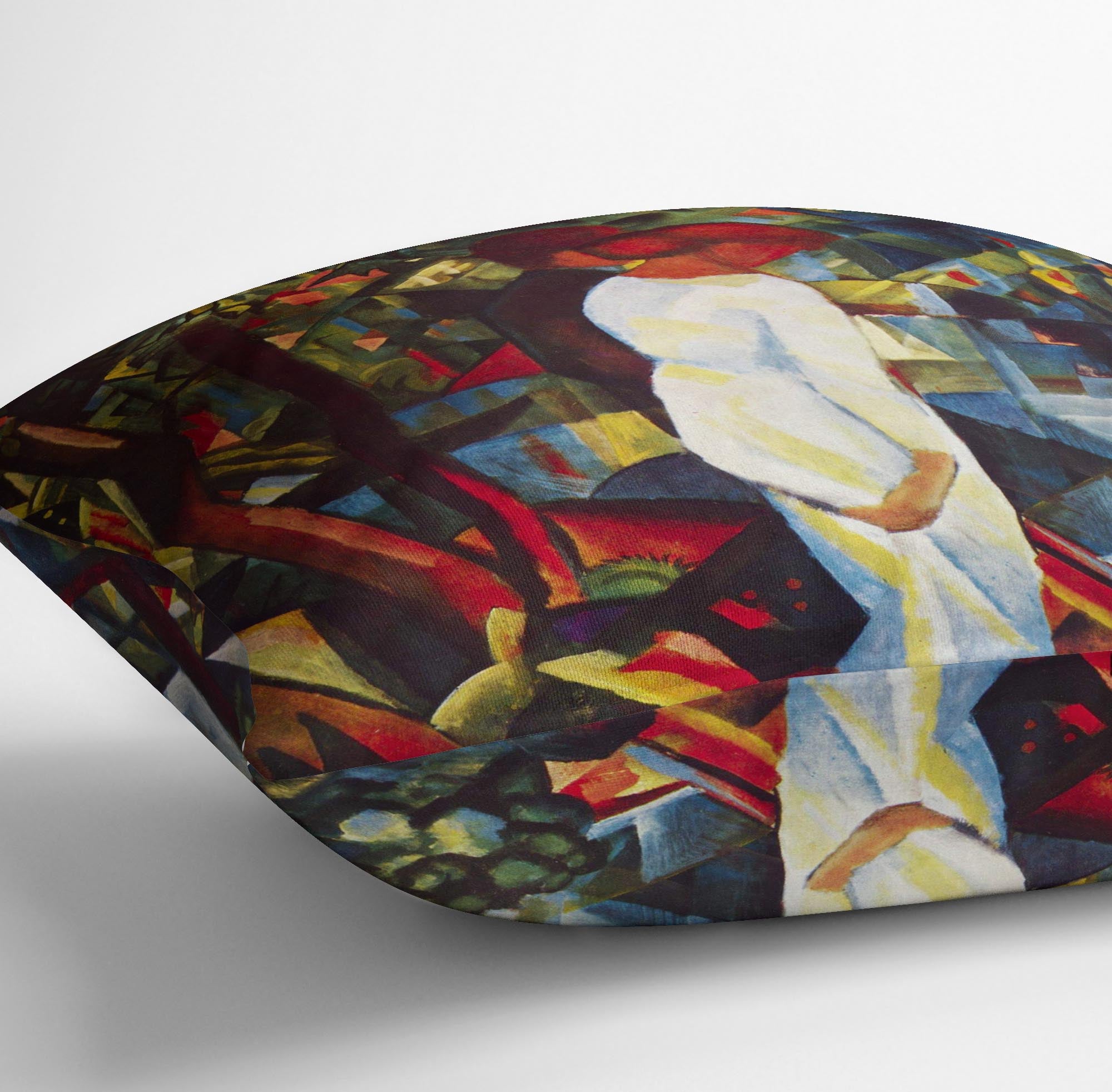 Couple in the forest by Macke Cushion - Canvas Art Rocks - 3