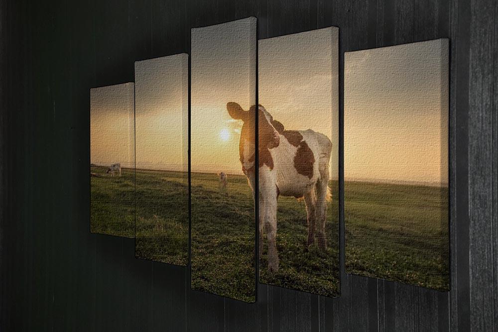 Cow 5 Split Panel Canvas - Canvas Art Rocks - 2