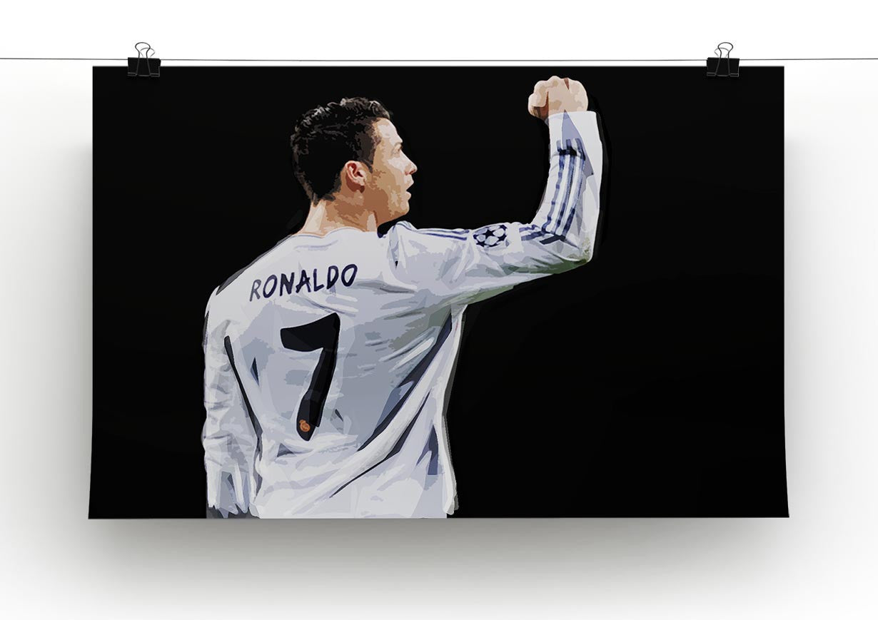 Cristiano Ronaldo Print - Canvas Art Rocks - 2