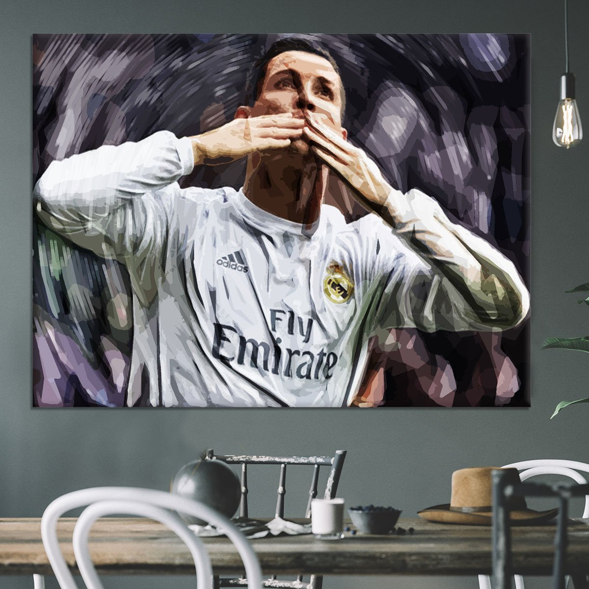 Cristiano Ronaldo Kiss Canvas Print or Poster