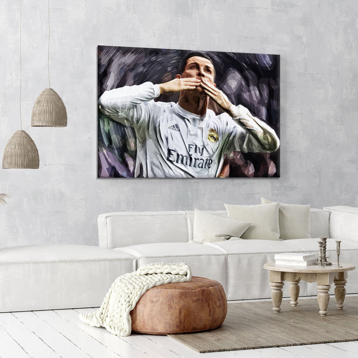 Cristiano Ronaldo Kiss Canvas Print or Poster