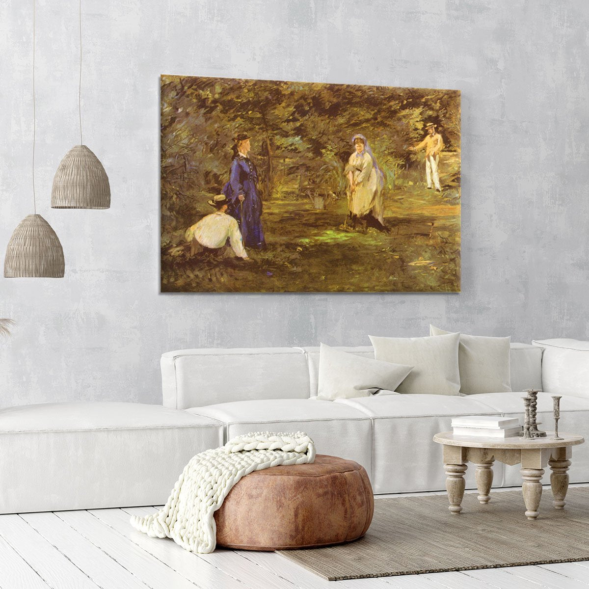 Croquet Party by Manet Canvas Print or Poster